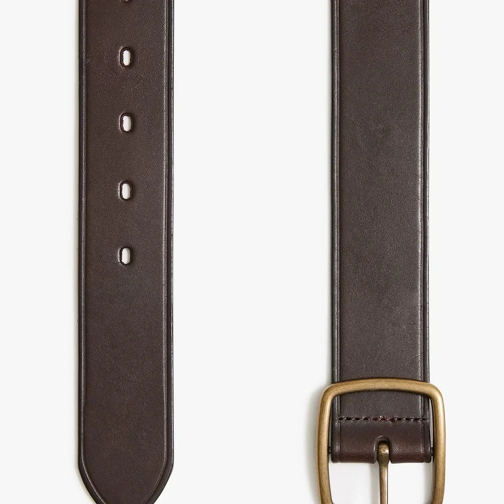 NWT J. Crew Wide leather belt brown size 30